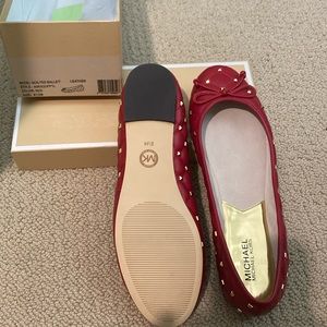Michael Kors quilted ballet shoes